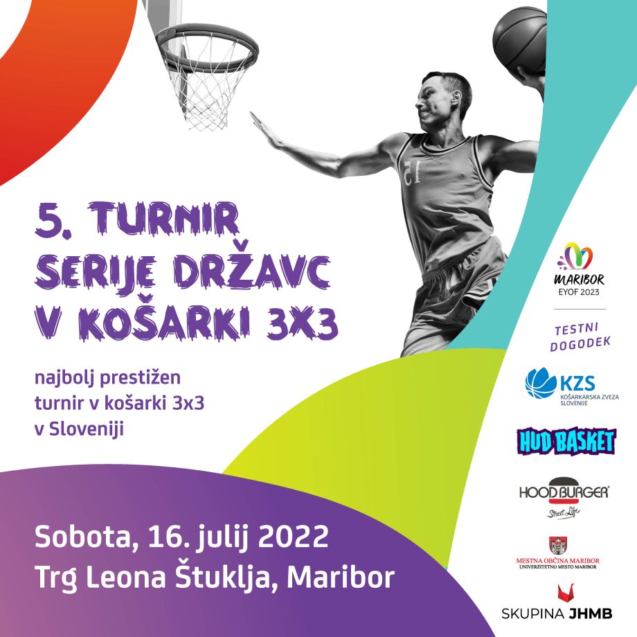 HUD BASKET, krovno tekmovanje v košarki 3×3 prihaja v Maribor!
