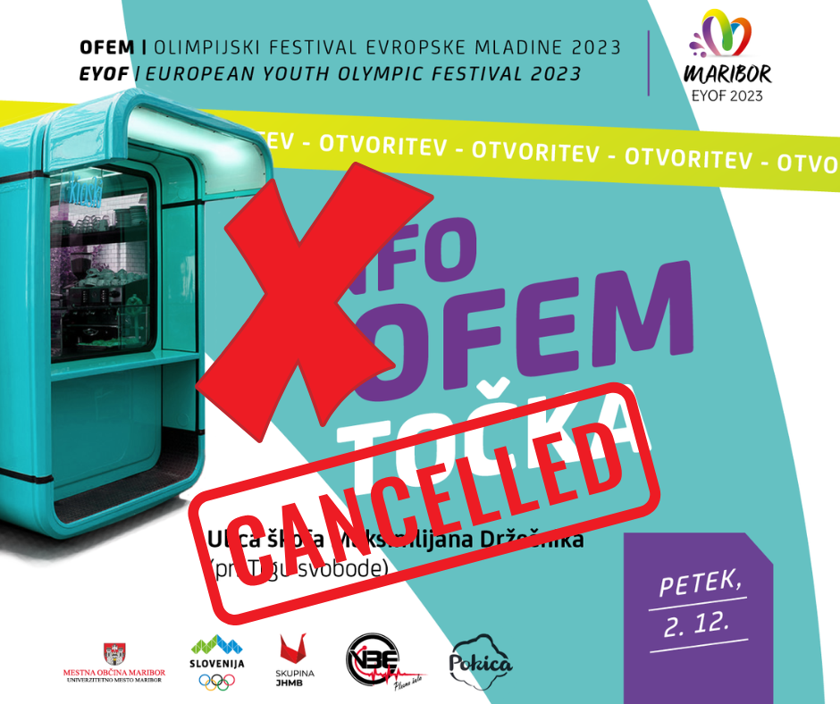 THE OPENING OF THE KIOSK, INFO point OFEM, HAS BEEN POSTPONED