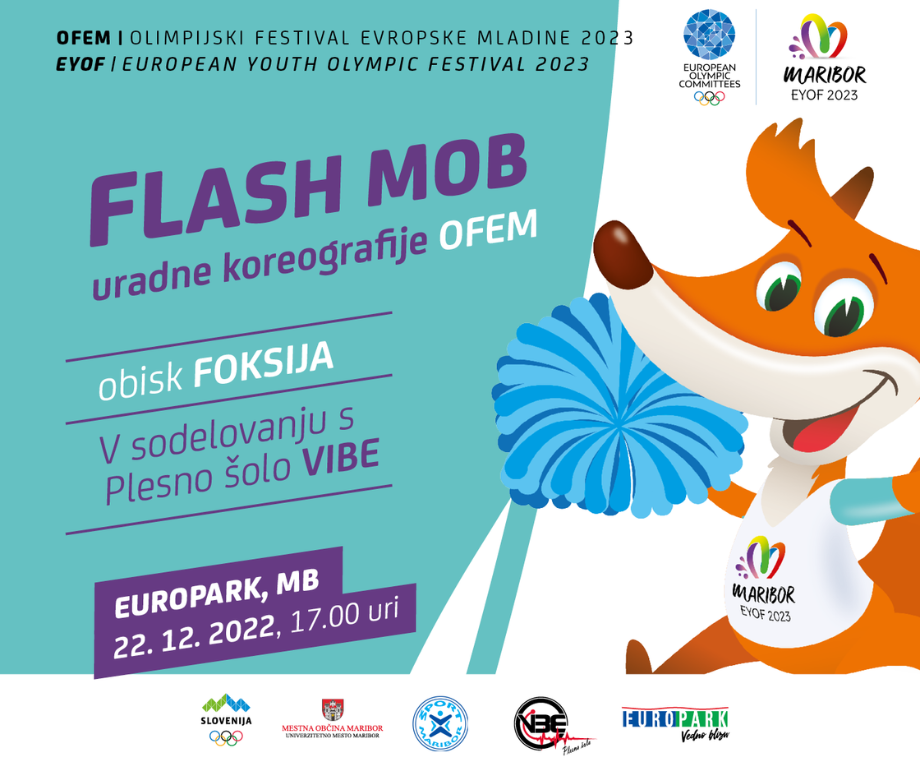 EYOF “FLASH MOB” IN EUROPARK MARIBOR
